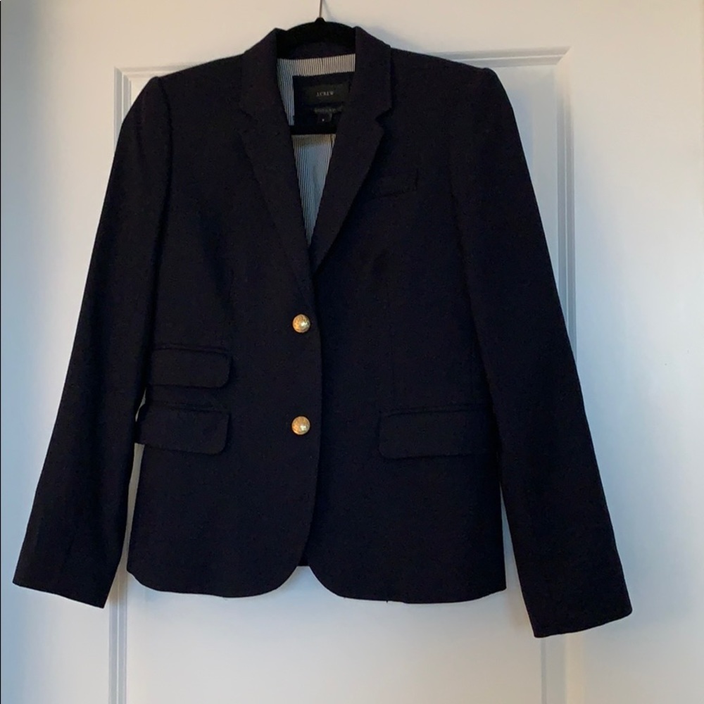 J Crew Navy Schoolboy Blazer